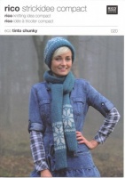 Knitting Pattern - Rico 020 - Tinto Chunky - Cap & Scarf